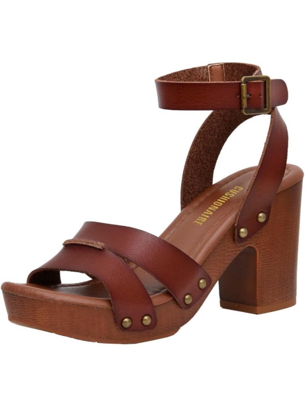 Comfortable Women's Faux Wood Sandals with LiteSole Technology - Wide Widths
